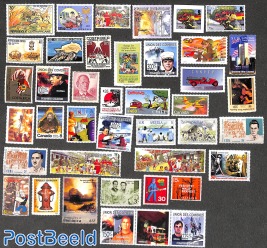 40 stamps Fire fighters MNH, mainly stamps out of sets or from s/s