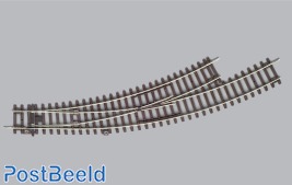 A-Track ~ Curved Turnout R1 30° Manual Left