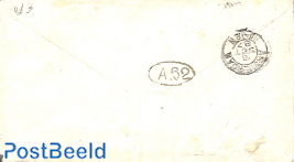 Small envelope from Nieuwesluis to Amsterdam, see postmark. ZUIDLAND LANGSTEMPEL