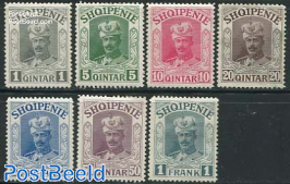 Wilhelm von Wied 7v. This set was never issued due to his forced exile from Albania