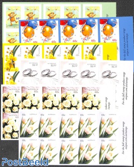 Wishing stamps, 6 foil booklets