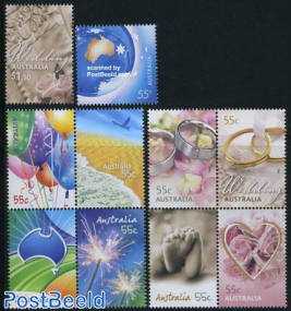 Greetings stamps 10v (2v+2x[+])
