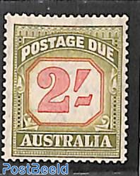 2sh, postage due, stamp out of set