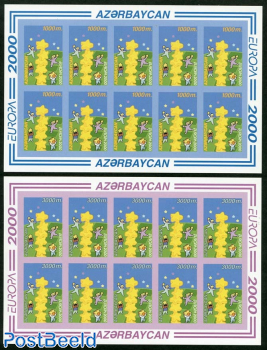 Europa, 2 minisheets, imperforated