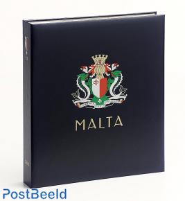 Luxe stamp album binder Malta Rep. III