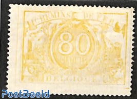 80c, Railway stamp, Stamp out of set