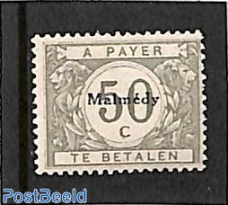 Malmedy, 50c postage due, Stamp out of set