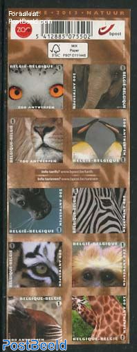 Antwerp Zoo 10v s-a in booklet