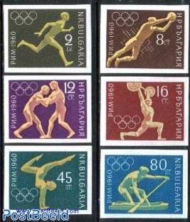 Olympic games Rome 6v imperforated