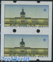 Automat stamp pair without value imprint