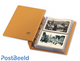 Compact album postales (145x95mm) marron acolchado