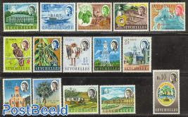 Overprints on Seychelles stamps 15v