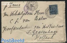 Shipping post form Brazil to The Hague, the Netherlands. Open by Censor