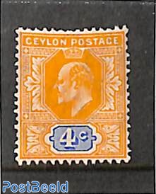 4c, WM Crown-CA, Stamp out of set