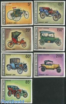 Automobiles 7v imperforated