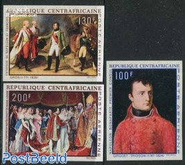 Napoleon 200th birthday 3v, Imperforated