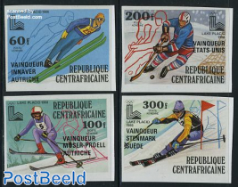 Winter Olympic winners 4v imperforated