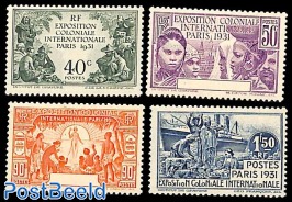Colonial exposition 4v, without Country names