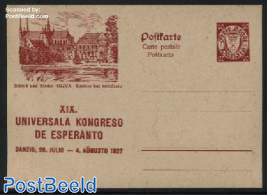 Illustrated Postcard, Esperanto congress, 20pf, Oliva