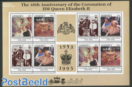 Coronation anniversary minisheet