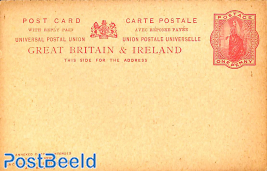 Reply Paid Postcard ONE PENNY/ONE PENNY