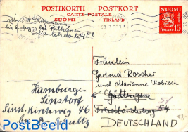 Postcard 15M to Germany
