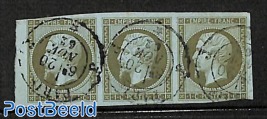 1c, strip of 3 stamps [::]
