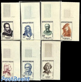 Famous persons 7v, imperforated