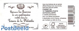 Les tresors de la Philatelie, Booklet with 12x rouge s-a