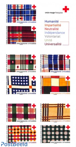 REd Cross 10v s-a in booklet