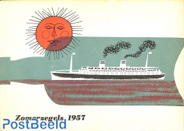 Original Dutch promotional folder from 1957, Ships, Dutch language