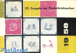 Original Dutch promotional folder from 1958, Child welfare, German language