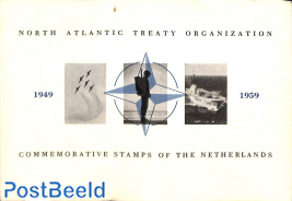 Original Dutch promotional folder from 1959, NATO stamps, English language