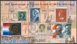 150 years dutch stamps 6v m/s
