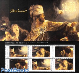 Sheet with personal stamps, Rembrandt