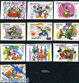 Donald Duck 10v imperforated