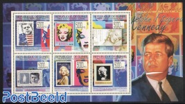 J.F. Kennedy on stamps s/s