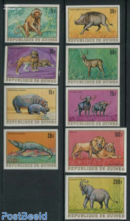 Animals 9v, imperforated