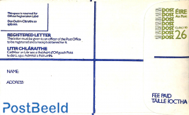 Registered Letter Envelope 26p