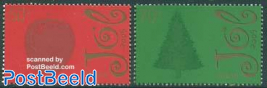 Christmas 2v, fragrant stamps