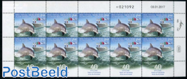 Dolphin Research minisheet, Joint Issue Portugal