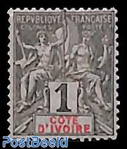 1c., Stamp out of set