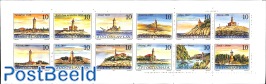 Lighthouses 12v in booklet