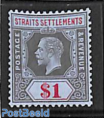 Straits Settlements, 1$, stamp out of set
