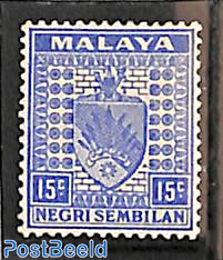 Negri Sembilan, 15c, Stamp out of set 