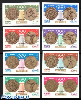 Olympic winners 8v Imperforated