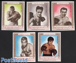 Boxing 5v, imperforated