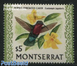5$, hummingbird, Stamp out of set