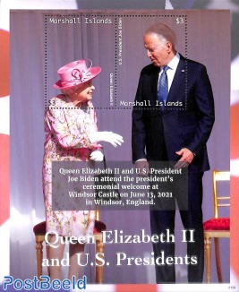 Queen Elizabeth II with pres. Biden s/s