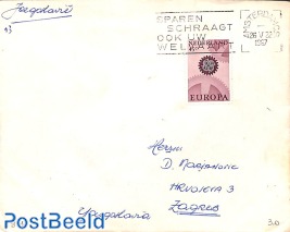 45c, Europa normal paper on cover